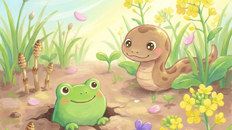 啓蟄（けいちつ）は土の下だけで起きていることじゃない